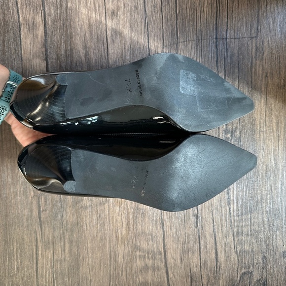 **TALBOTS* Black Pointed Toe Heels Size 7.5 - Picture 6 of 7